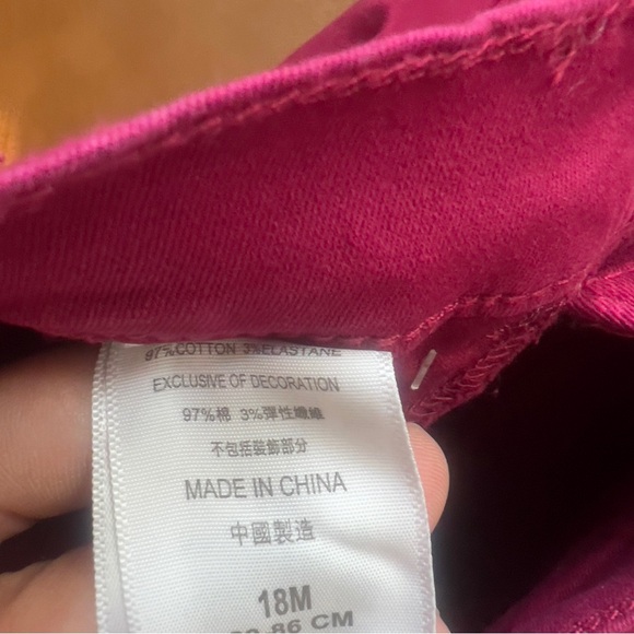 Levi’s Baby Toddler Girl Sz 18M Pink 710 Super Skinny Jeans Distressed NWT - Picture 8 of 9